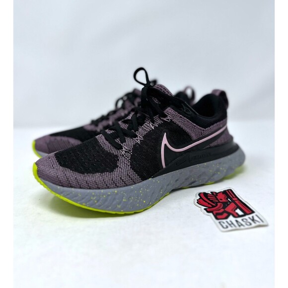 Nike React Infinity Run Flyknit 2 Running Sneaker Purple Women's 7 CT2423 500 - Picture 1 of 10